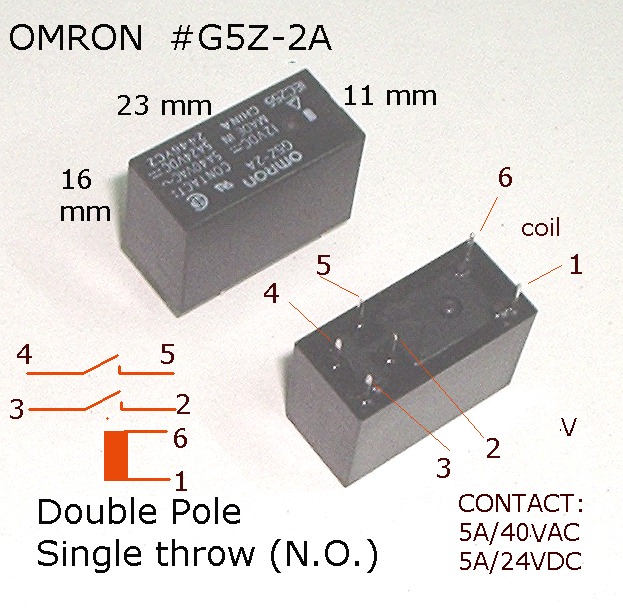 No. G5Z-2A OMRON Relay